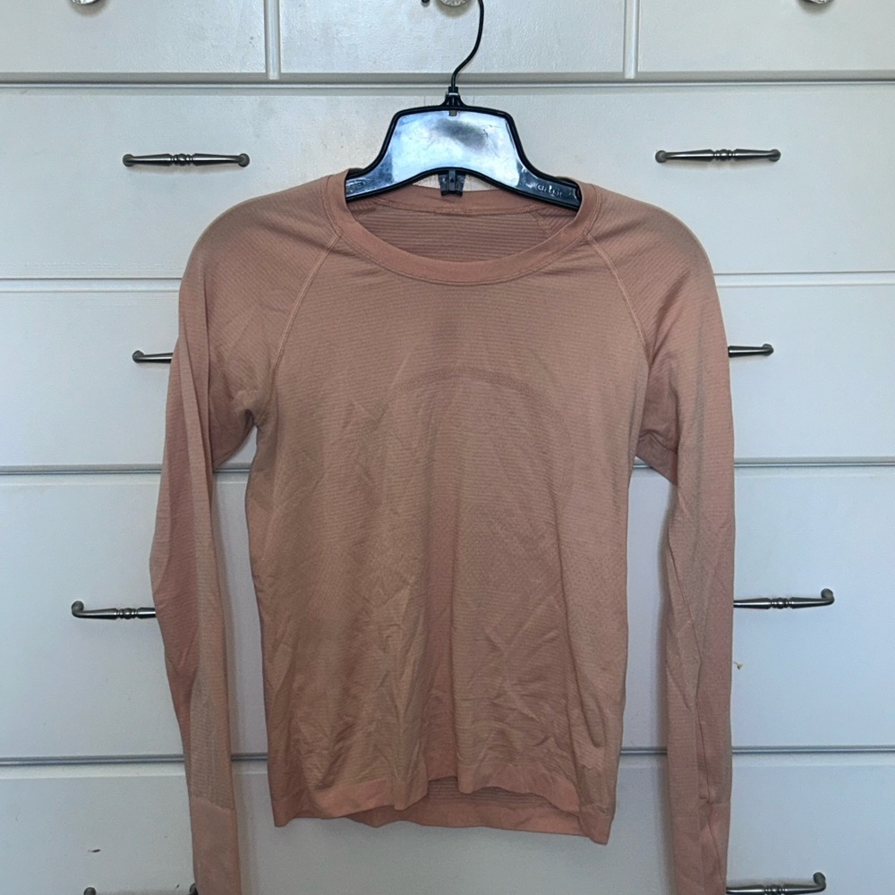 lululemon athletica Long Sleeve Top - Tan - Picture 1 of 3